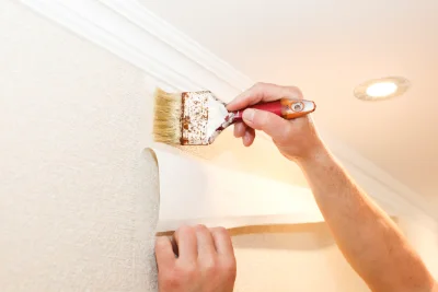 Pose de papier peint à Tuffé Val de la Chéronne — revêtements muraux et toiles de verre